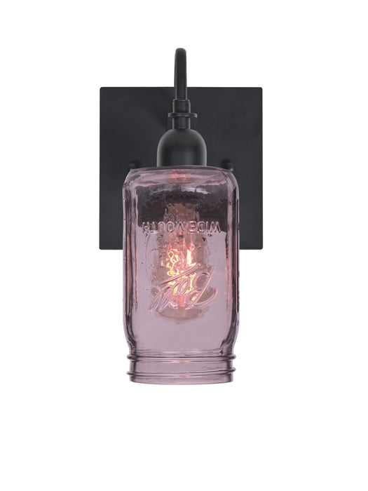 Besa 1WG-MILO4PL-EDIL-BK One Light Wall Sconce, Black