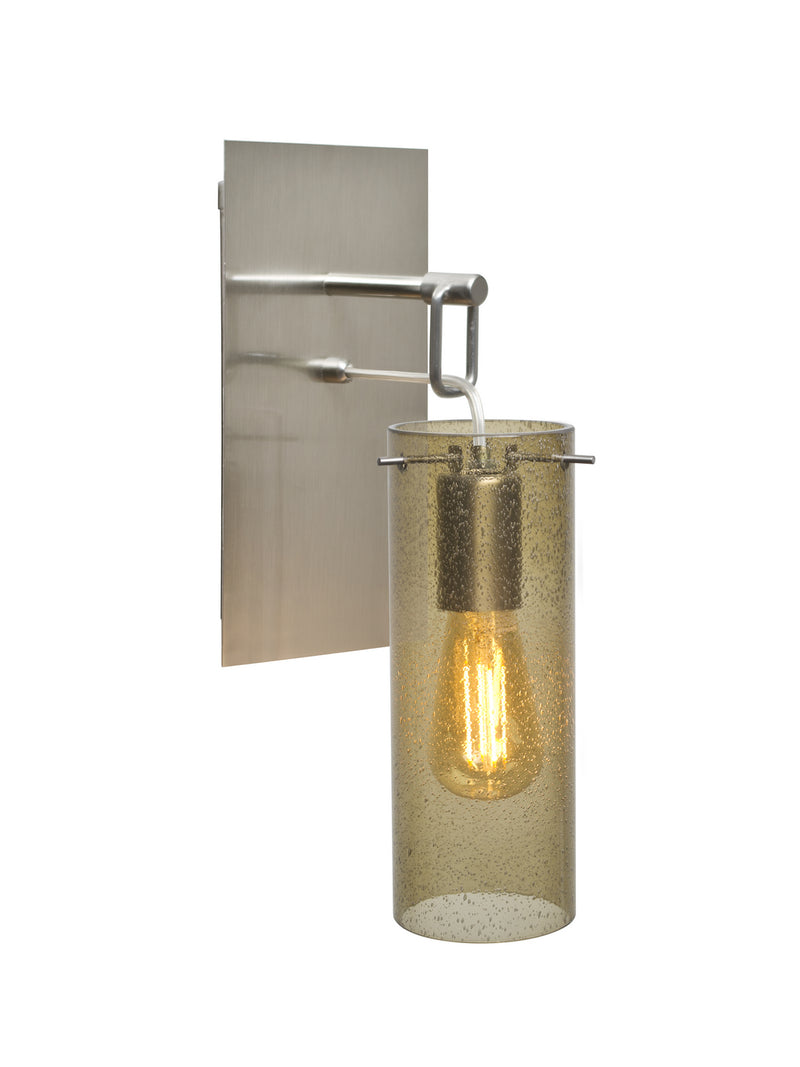 Besa 1WP-JUNI10LT-EDIL-SN One Light Wall Sconce, Satin Nickel
