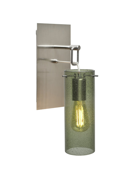 Besa 1WP-JUNI10MS-EDIL-SN One Light Wall Sconce, Satin Nickel