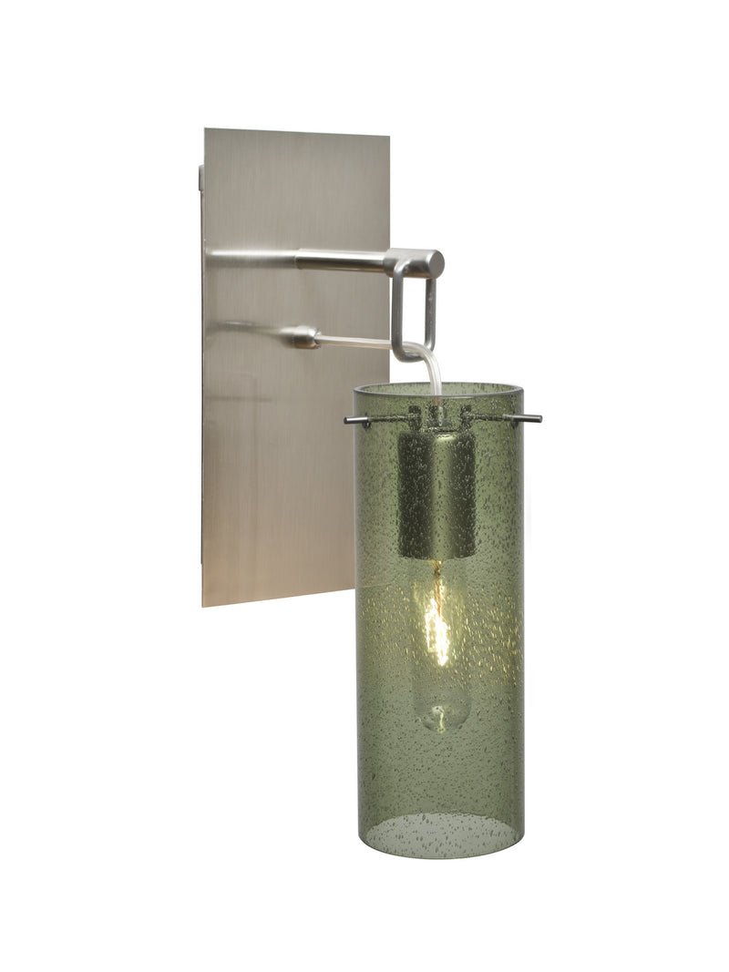 Besa 1WP-JUNI10MS-SN One Light Wall Sconce, Satin Nickel