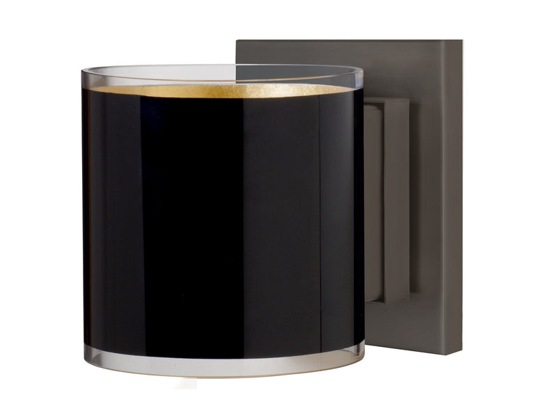 Besa 1WS-7180GF-BR One Light Wall Sconce, Bronze