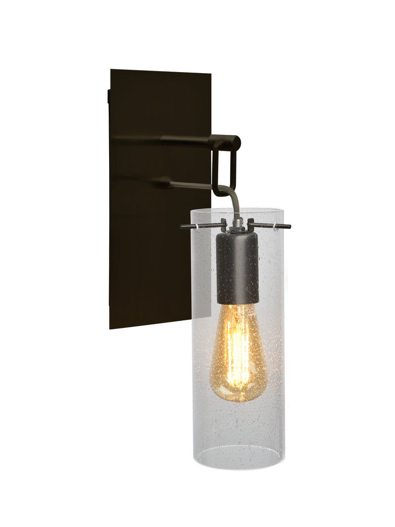 Besa 1WP-JUNI10CL-EDIL-BR One Light Wall Sconce, Bronze