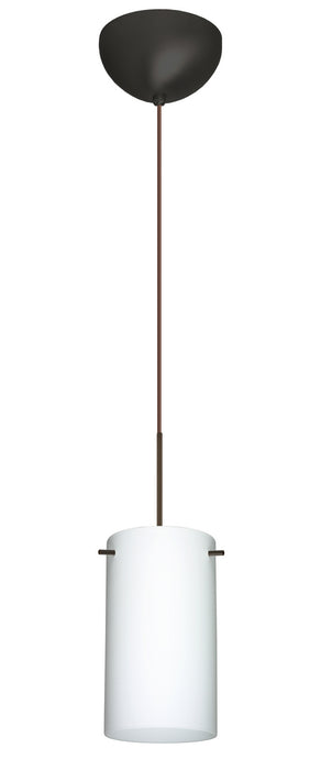 Besa 1XC-440407-LED-BR One Light Pendant, Bronze