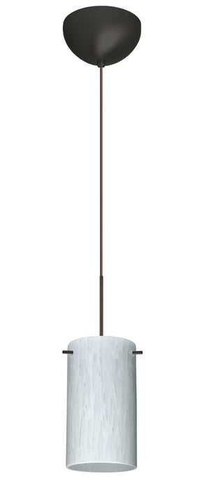 Besa 1XC-440419-LED-BR One Light Pendant, Bronze