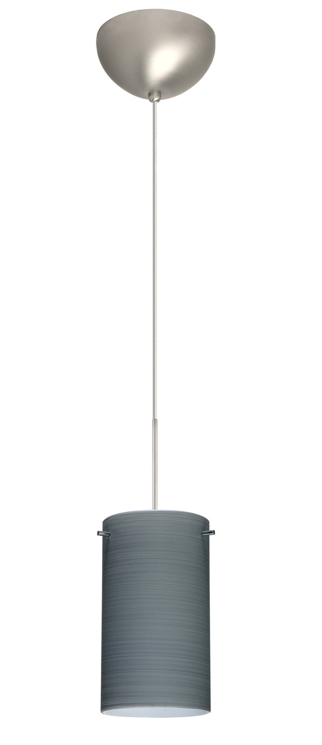 Besa 1XC-4404TN-LED-SN One Light Pendant, Satin Nickel