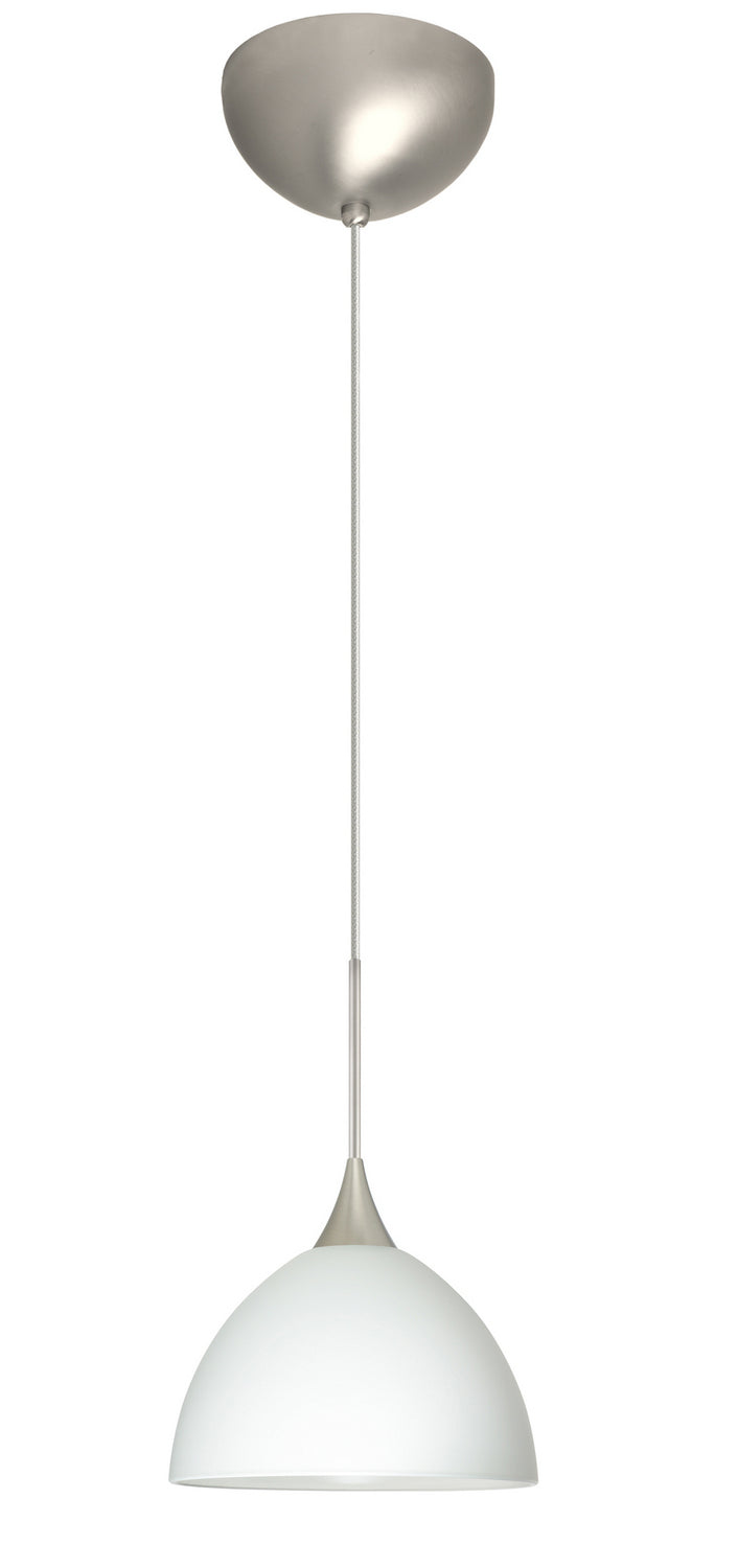 Besa 1XC-467907-LED-SN One Light Pendant, Satin Nickel