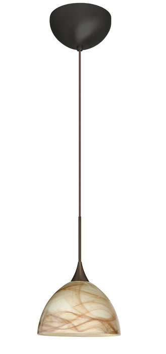 Besa 1XC-467983-LED-BR One Light Pendant, Bronze