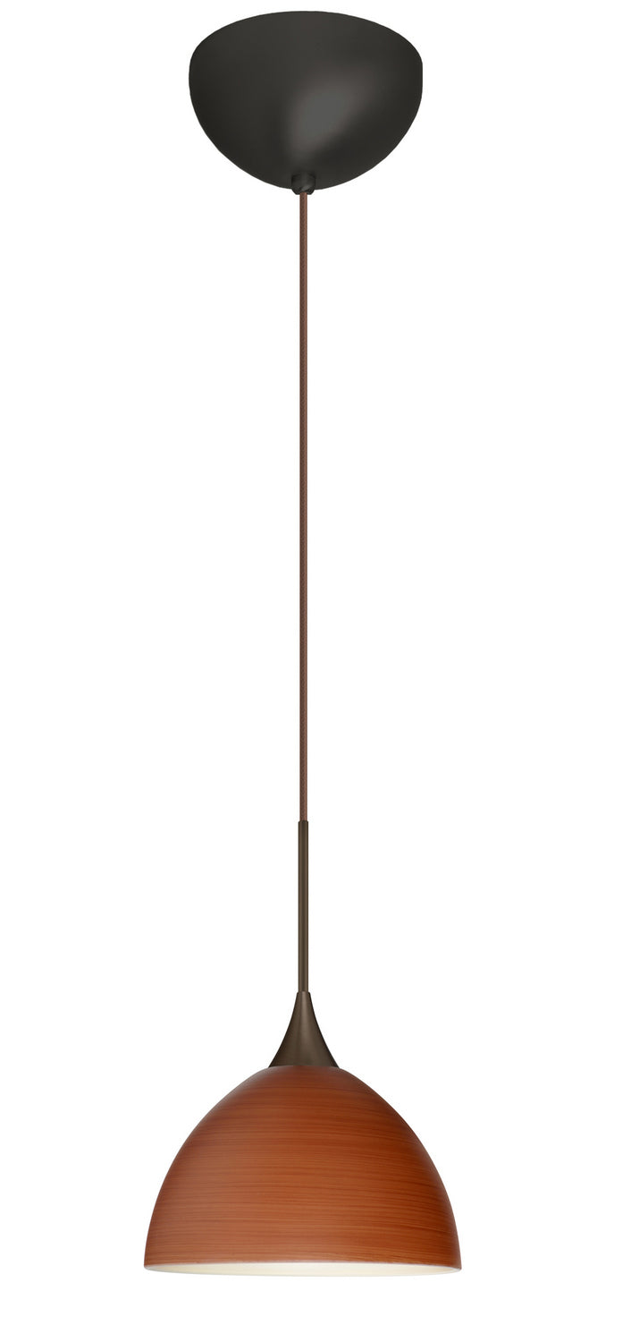 Besa 1XC-4679CH-LED-BR One Light Pendant, Bronze