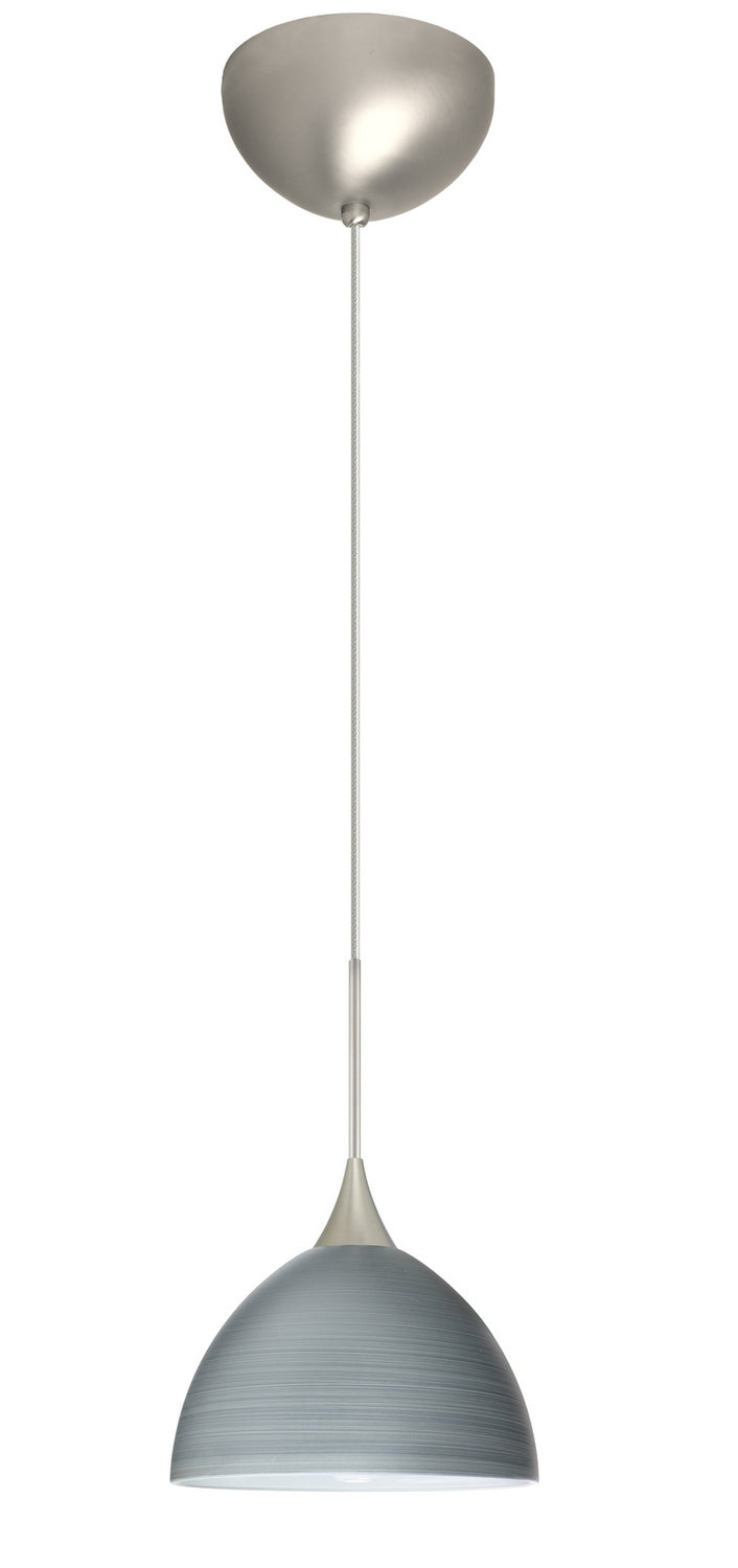 Besa 1XC-4679TN-LED-SN One Light Pendant, Satin Nickel