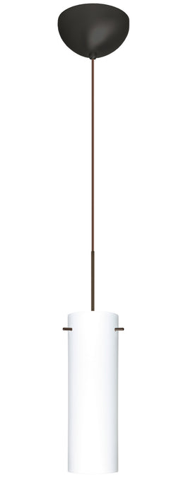 Besa 1XC-493007-LED-BR One Light Pendant, Bronze