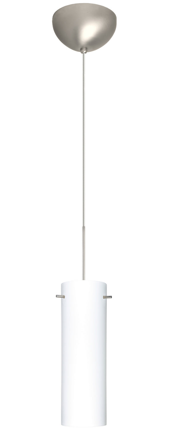Besa 1XC-493007-SN One Light Pendant, Satin Nickel