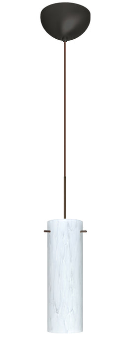 Besa 1XC-493019-LED-BR One Light Pendant, Bronze