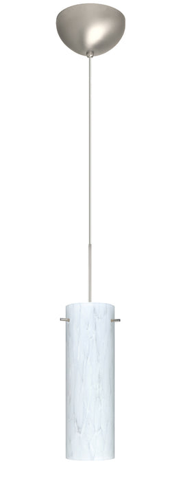 Besa 1XC-493019-SN One Light Pendant, Satin Nickel