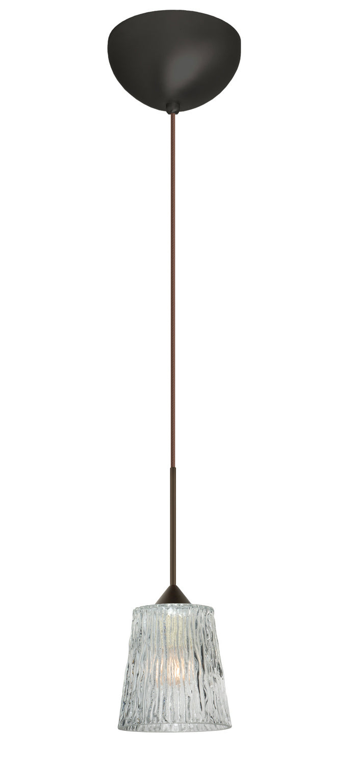 Besa 1XC-512500-BR One Light Pendant, Bronze