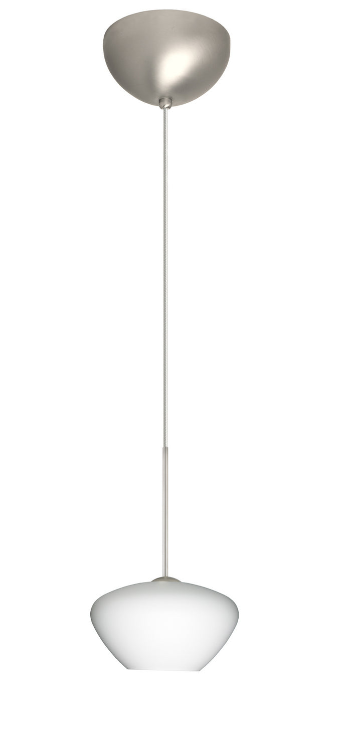 Besa 1XC-541007-LED-SN One Light Pendant, Satin Nickel
