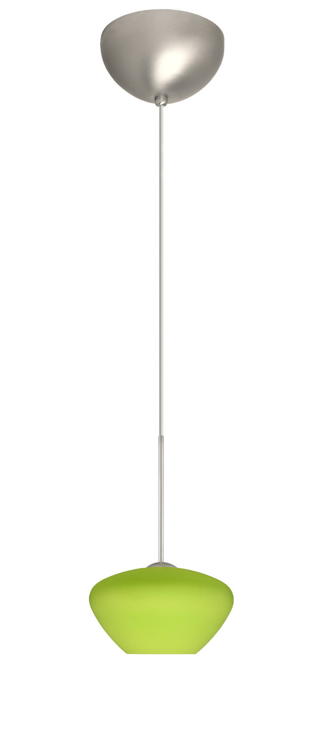 Besa 1XC-541035-LED-SN One Light Pendant, Satin Nickel