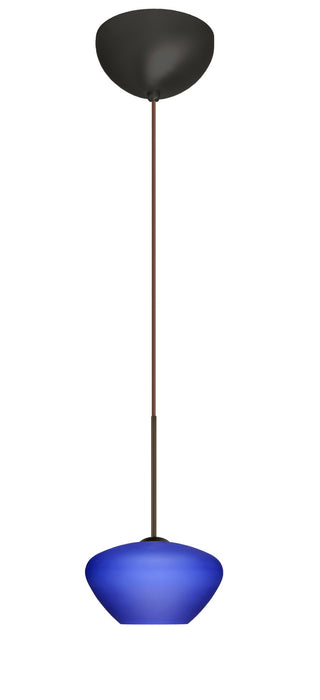 Besa 1XC-541087-LED-BR One Light Pendant, Bronze
