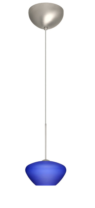 Besa 1XC-541087-LED-SN One Light Pendant, Satin Nickel