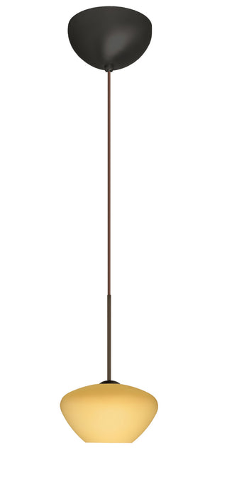 Besa 1XC-5410VM-LED-BR One Light Pendant, Bronze
