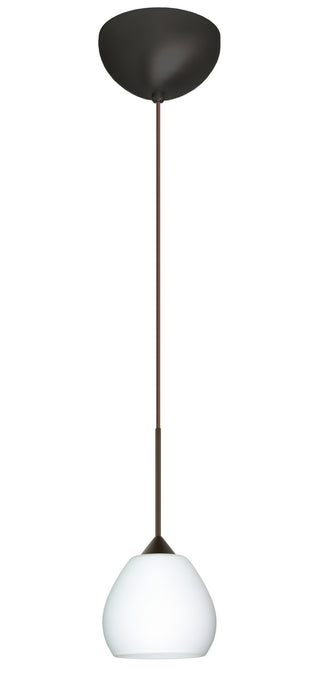 Besa 1XC-560507-LED-BR One Light Pendant, Bronze