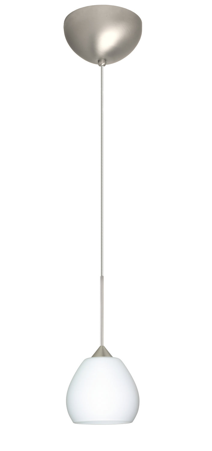 Besa 1XC-560507-LED-SN One Light Pendant, Satin Nickel