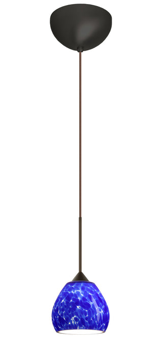 Besa 1XC-560586-LED-BR One Light Pendant, Bronze