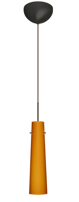 Besa 1XC-567480-BR One Light Pendant, Bronze