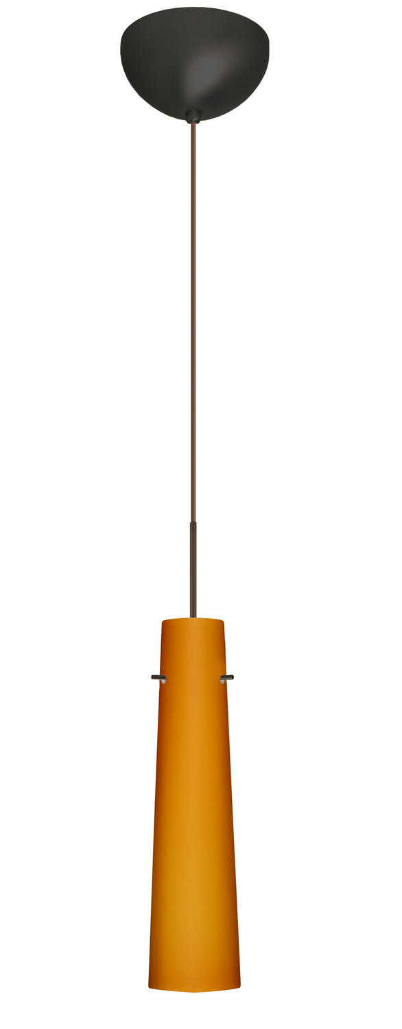 Besa 1XC-567480-LED-BR One Light Pendant, Bronze