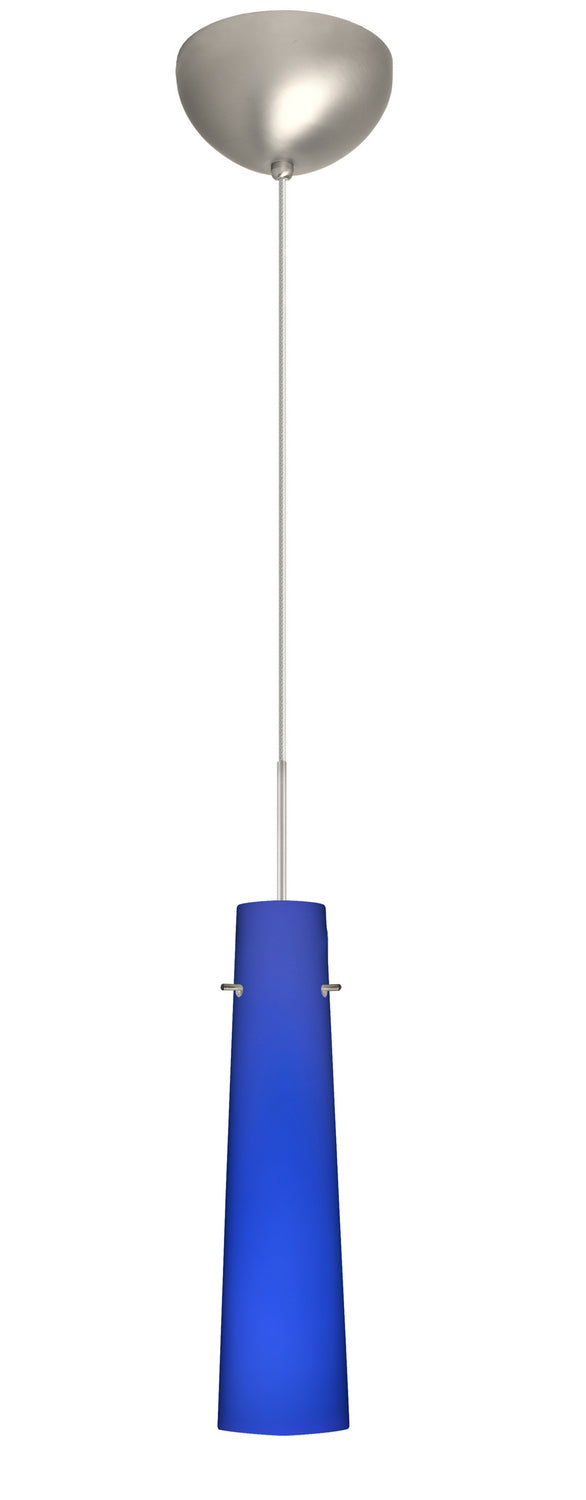 Besa 1XC-5674CM-SN One Light Pendant, Nickel