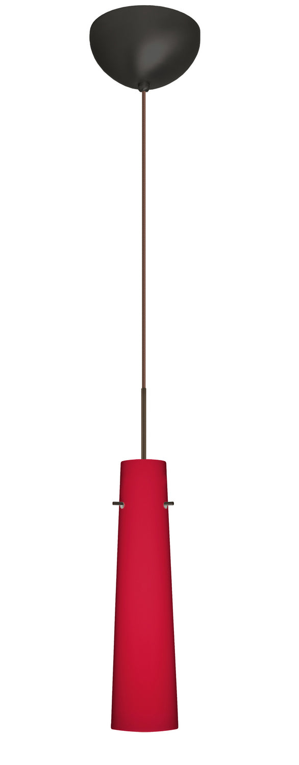 Besa 1XC-5674RM-LED-BR One Light Pendant, Bronze