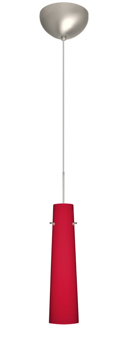 Besa 1XC-5674RM-SN One Light Pendant, Nickel