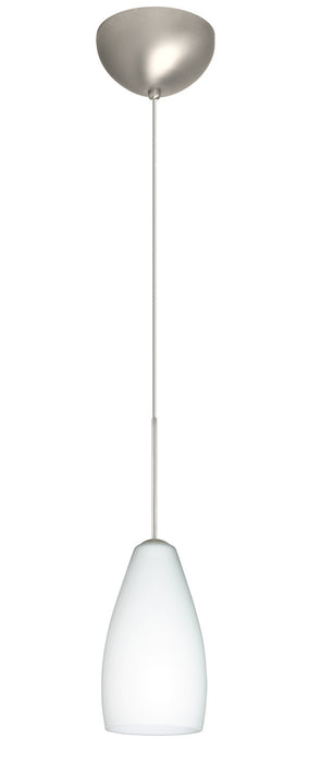 Besa 1XC-719807-LED-SN One Light Pendant, Satin Nickel
