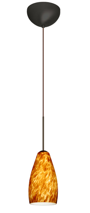 Besa 1XC-719818-LED-BR One Light Pendant, Bronze