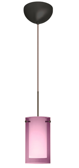 Besa 1XC-A44007-LED-BR One Light Pendant, Bronze