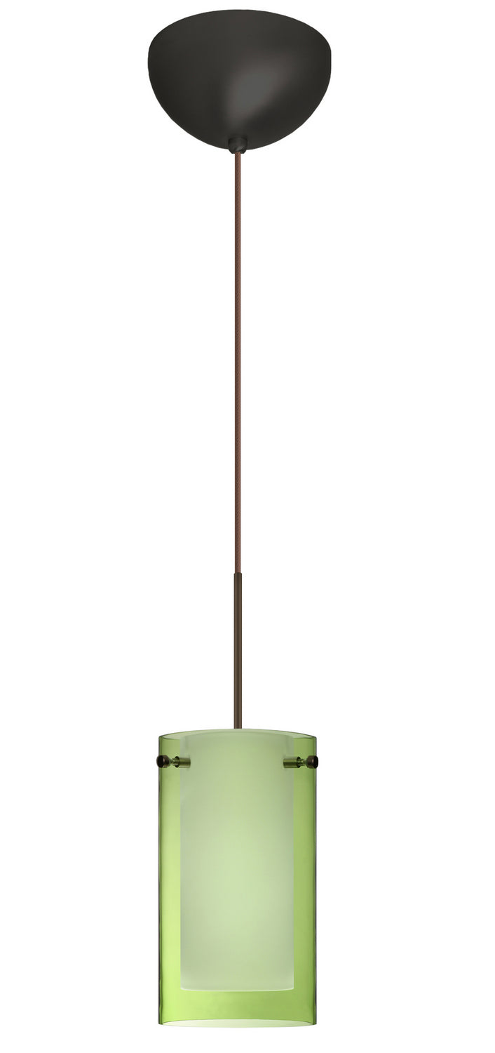 Besa 1XC-L44007-LED-BR One Light Pendant, Bronze