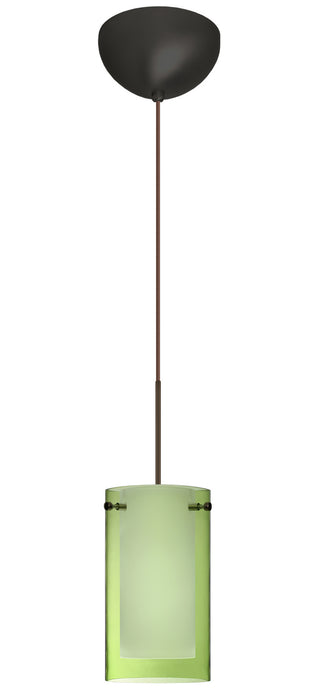 Besa 1XC-L44007-LED-BR One Light Pendant, Bronze