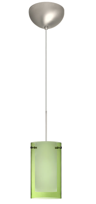 Besa 1XC-L44007-LED-SN One Light Pendant, Satin Nickel