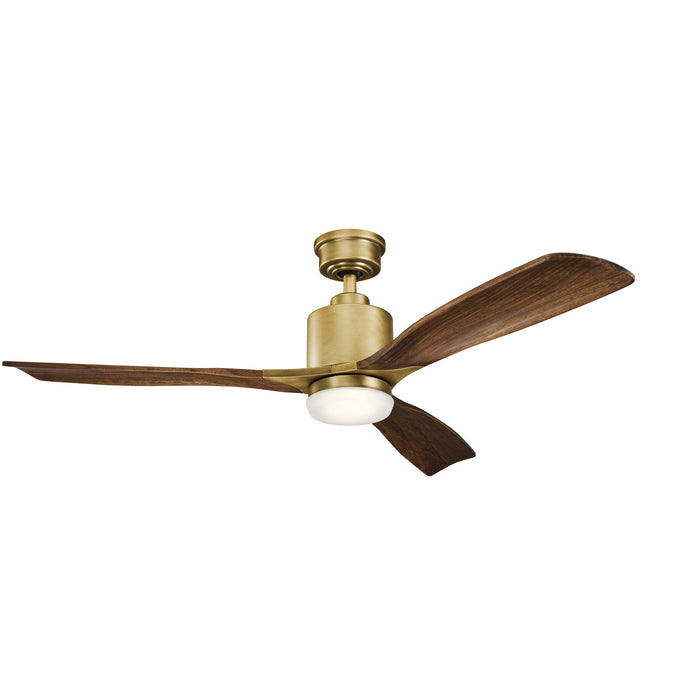 Kichler 300027NBR 52" Ceiling Fan, Natural Brass