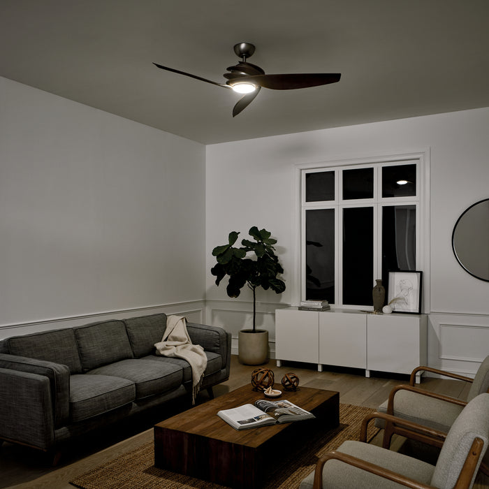 Kichler 300700NI 62" Ceiling Fan, Brushed Nickel