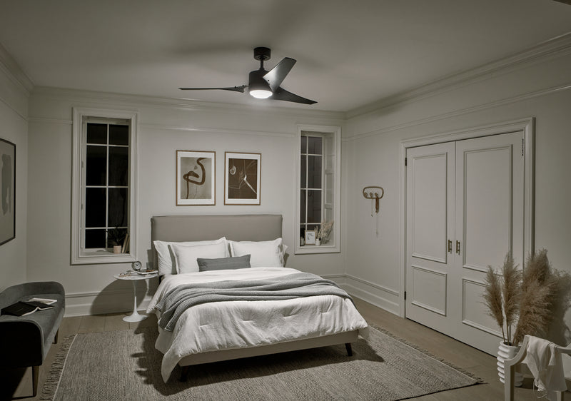 Kichler 310155SBK 60" Ceiling Fan, Satin Black