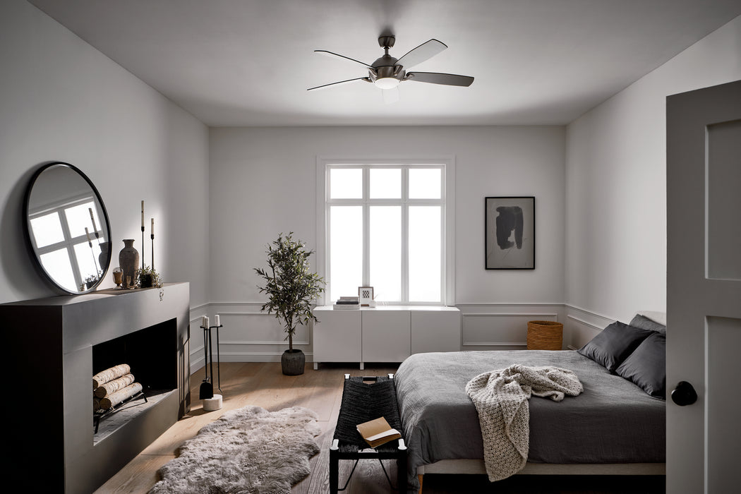 Kichler 330001BSS 54" Ceiling Fan, Brushed Stainless Steel