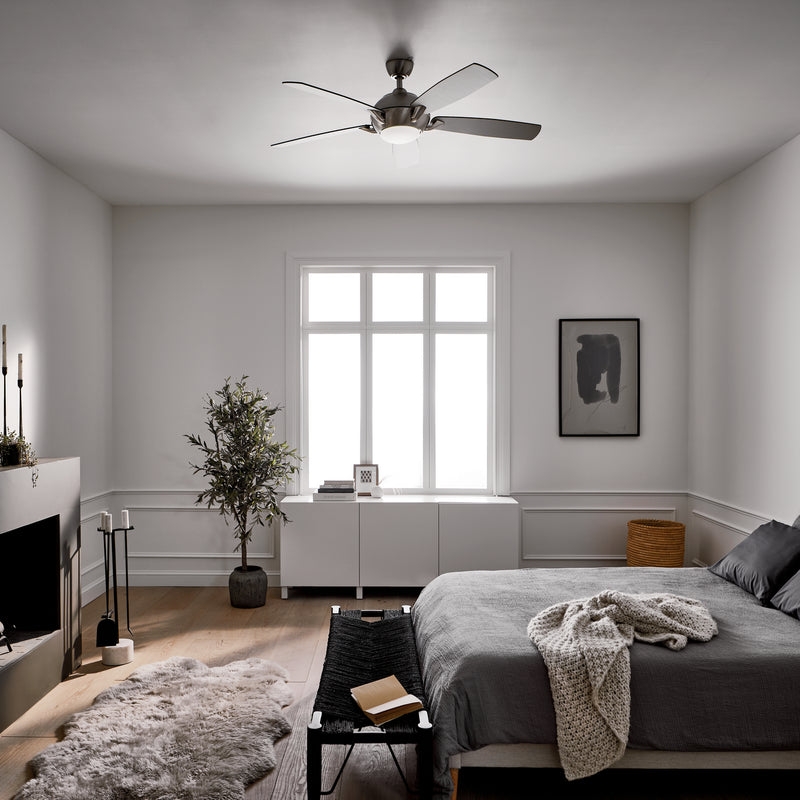 Kichler 330001BSS 54" Ceiling Fan, Brushed Stainless Steel