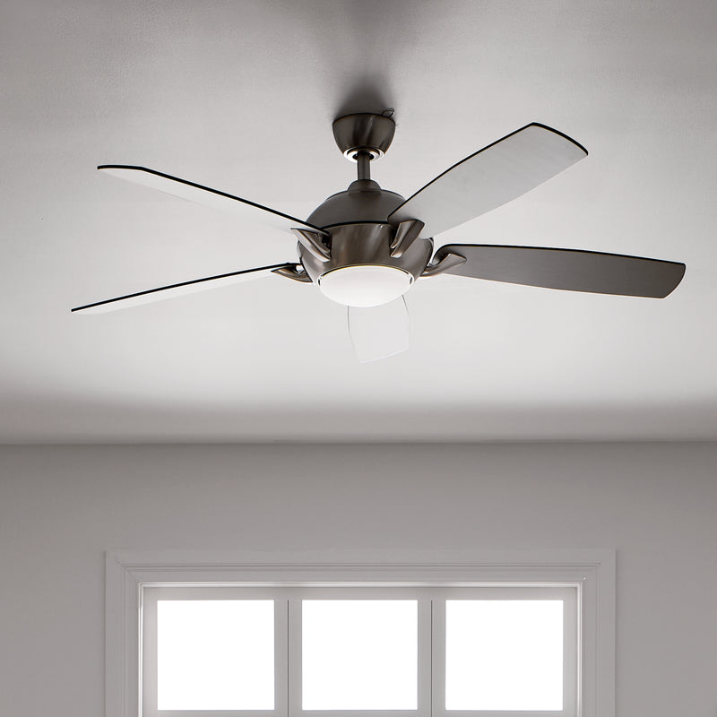 Kichler 330001BSS 54" Ceiling Fan, Brushed Stainless Steel