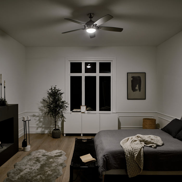 Kichler 330001BSS 54" Ceiling Fan, Brushed Stainless Steel