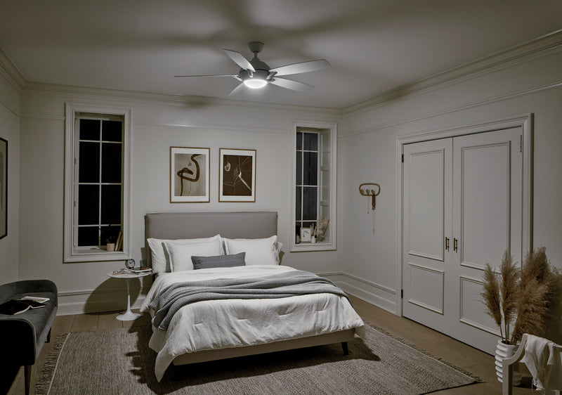 Kichler 330001MWH 54" Ceiling Fan, Matte White