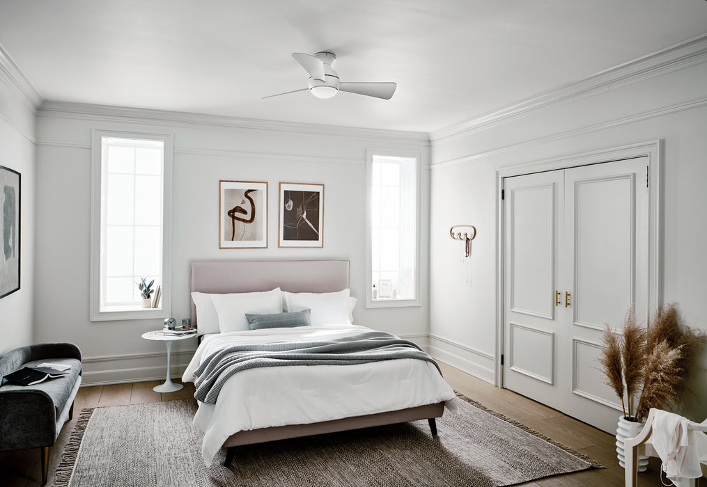 Kichler 330151MWH 44" Ceiling Fan, Matte White