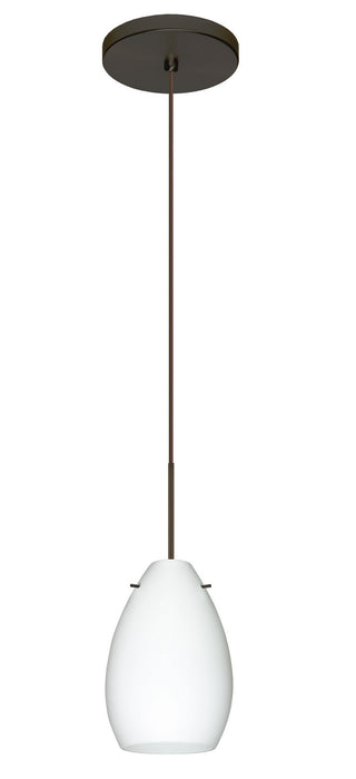 Besa 1XT-171307-LED-BR One Light Pendant, Bronze