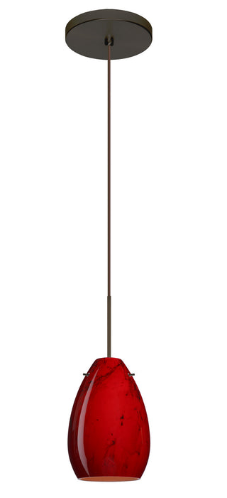 Besa 1XT-1713MA-BR One Light Pendant, Bronze