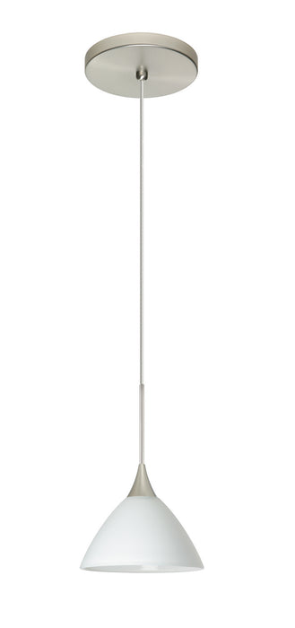 Besa 1XT-174307-LED-SN One Light Pendant, Satin Nickel