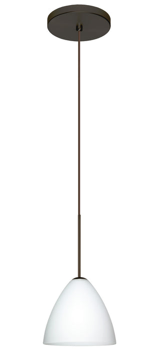 Besa 1XT-177907-LED-BR One Light Pendant, Bronze